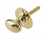 Polished Brass Mortice Rack Bolt Knob 6 Spline (JV2715PB) 